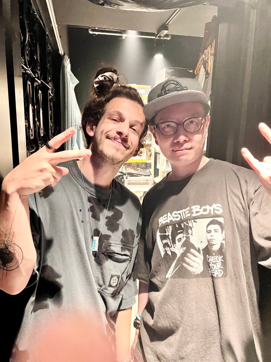Reunited with @Subtronics in Tokyo Japan✌️🇯🇵🤘 His set was absolutely insane🔥⚡️