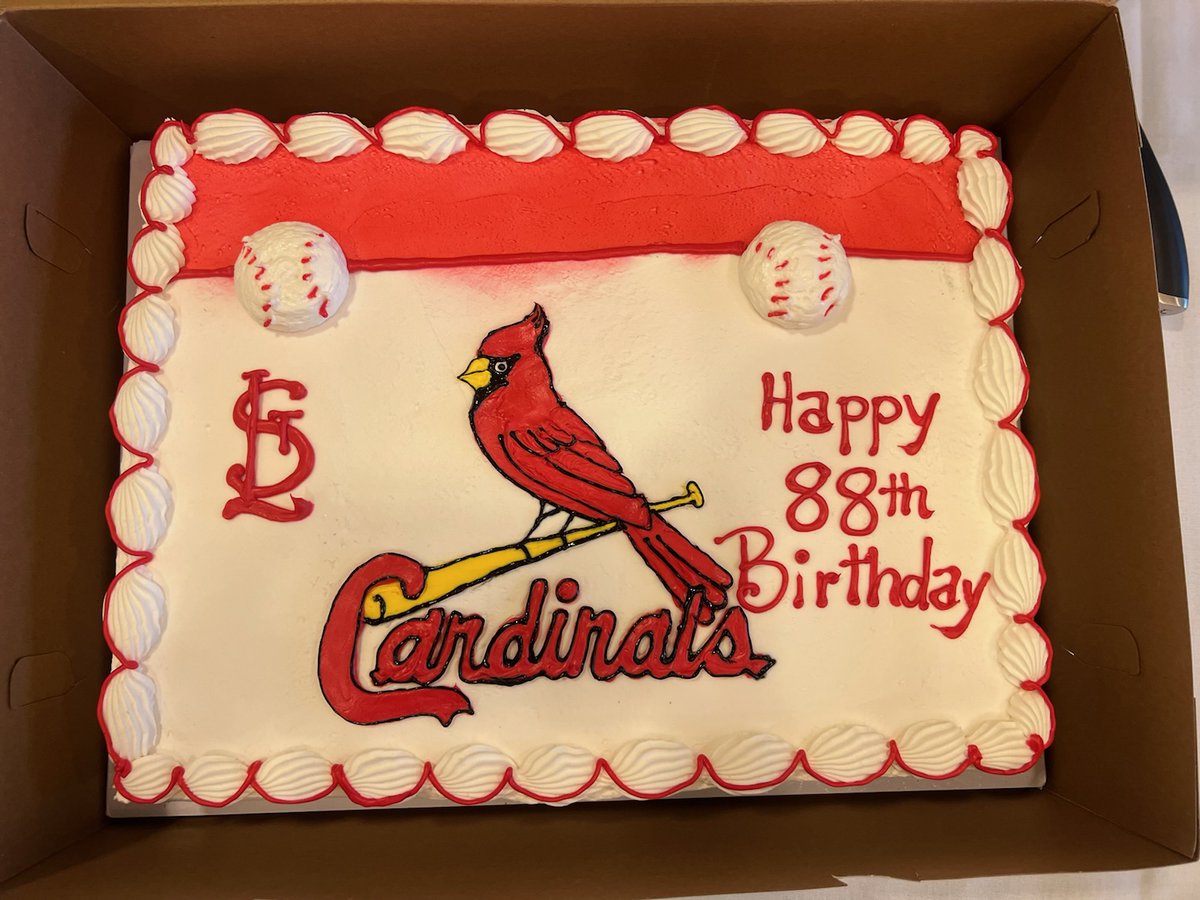 georgesutton's tweet photo. Best way for lifelong Cards Fan David Young (my father in-law) to Celebrate #88!
@Cardinals @cardsbuzztap https://t.co/uAsRlg8OjG