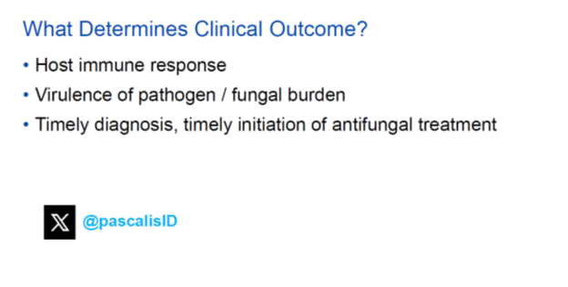 We had an excellent Fellows Forum @UMN_ID @MayoClinicINFD . I discussed treatment of invasive aspergillosis. Concluding slide below: