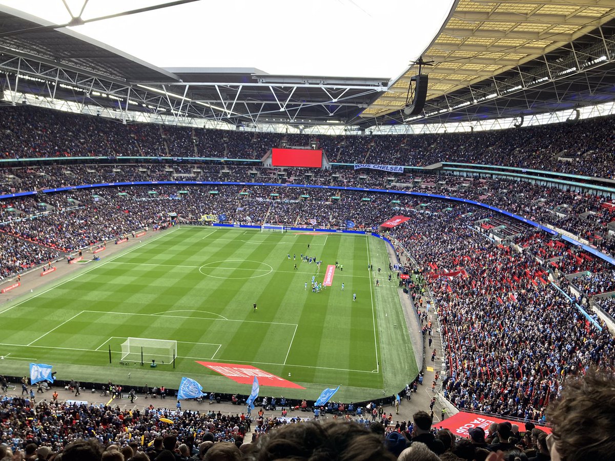 GaryJamesWriter's tweet photo. Great day yesterday but I’m absolutely sick of the lies being promoted that MCFC didn’t sell out their allocation. Empty seats in corporate middle tier at CFC end predominantly but why promote these negative lies about fans who pay a fortune to attend games? https://t.co/QgfCUhrdSP
