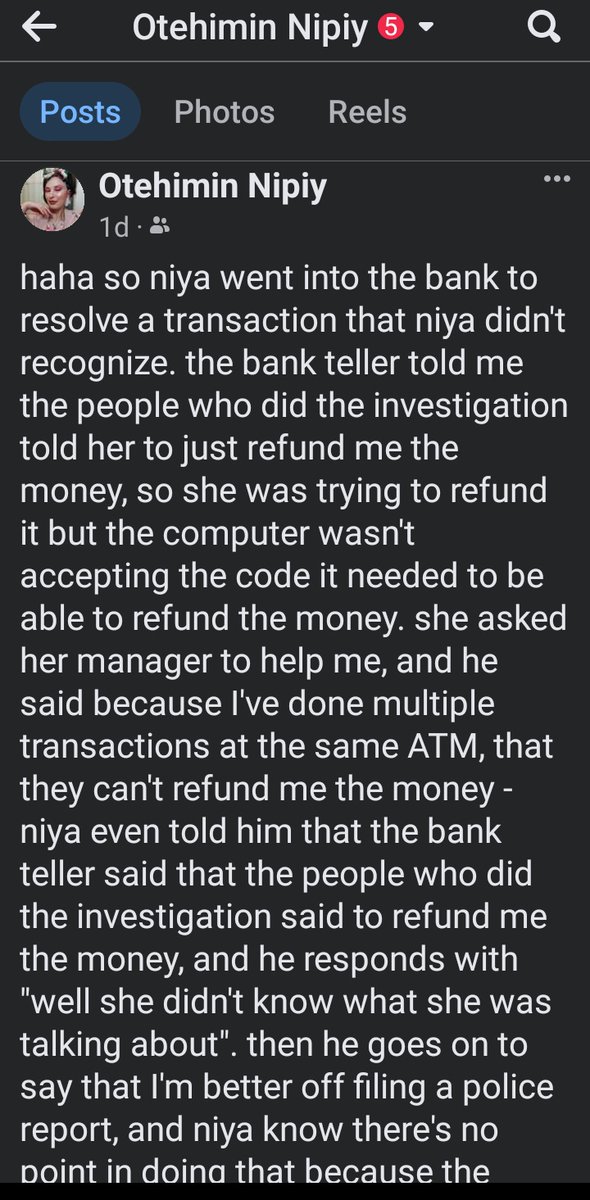 otehiminfaerie's tweet photo. hey y'all, some shit happened with my bank with a fraudulent charge. they did an investigation. niya was told niya was getting the money back, then they lied basically + now I'm not. all information is in the screenshots below, please read it. I'm desperate, niya really need help https://t.co/mMfYBNfkoJ