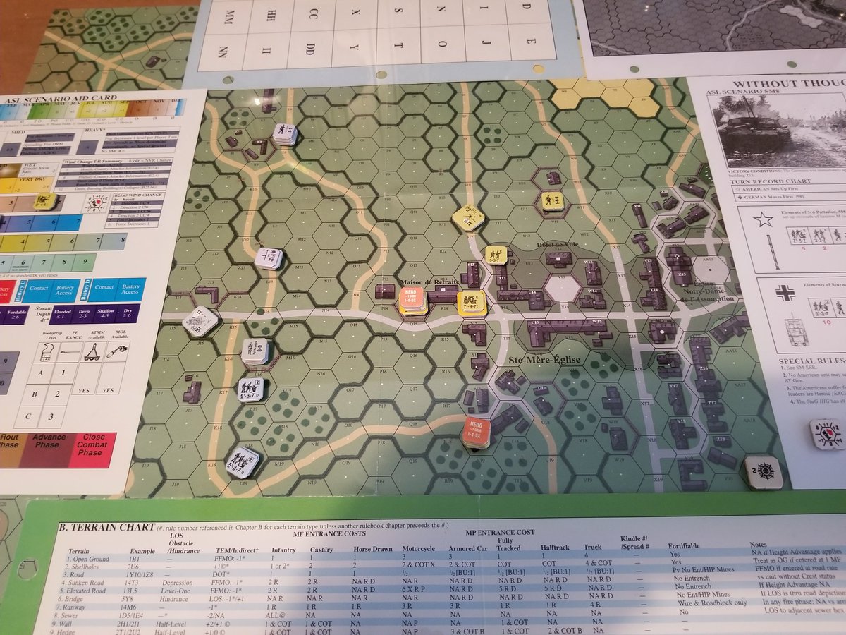 Next game is scenario SM8 Without Thought of Numbers. Nice little quick scenario #advancedsquadleader #boardgames #wargaming @MultiManPub