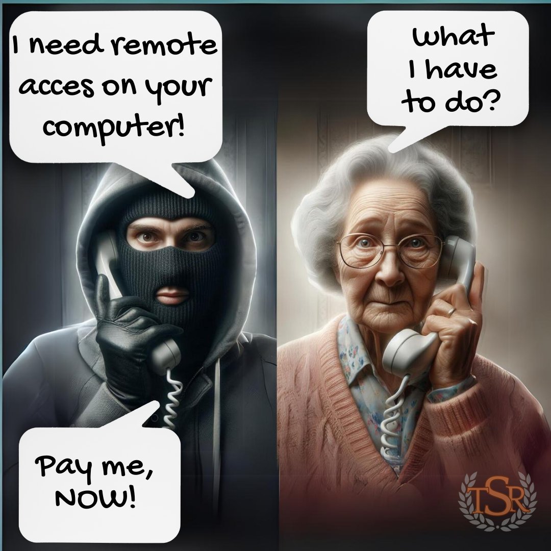 TheSenRep's tweet photo. - Every Thursday: Techno Tips For Elders -
🧐Top 5 Financial Scams Targeting Older Adults💥
.
#TechnoTips
#TechnologyForElders
.
➡️ Be sure to like and follow us for more!
#TSR #TheSeniorReport #SeniorLiving #SeniorLife
1/2 https://t.co/X9tAMR9KNr