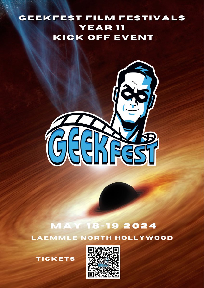 Our first Year 11 EVENT is here!
Get your tickets for our first standalone @GeekFilmFests EVER! GeekfestFilmFest.eventbrite.com
May 18-19 @noho7
#GeekFest #FilmFestival #LosAngeles
Spend the weekend getting #Geekie