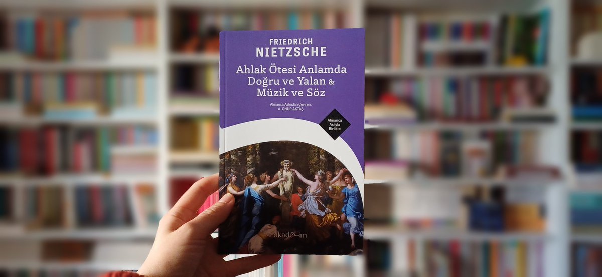 @AkademimKitap'tan @aoaktas çevirisi ile yayınlanan ikinci Nietzsche kitabı çıktı. Basımı Almanca aslı ile beraber yine. Heyecanla bunu bekliyordum.