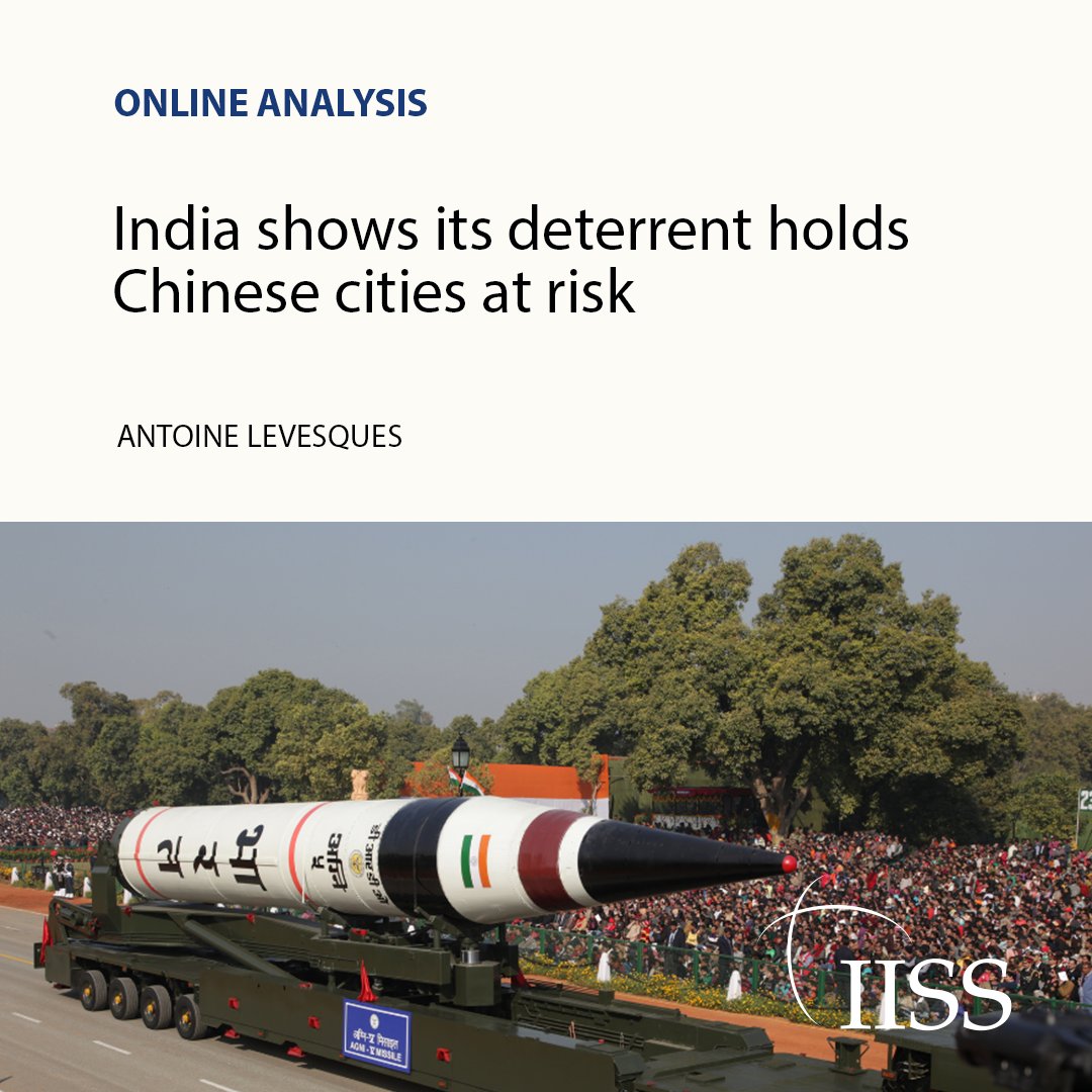 ‘China is increasingly the primary focus of India’s nuclear and non-nuclear strategic modernisation and deterrence efforts.’ Read @ALevesques latest analysis. bit.ly/3JsDyeY