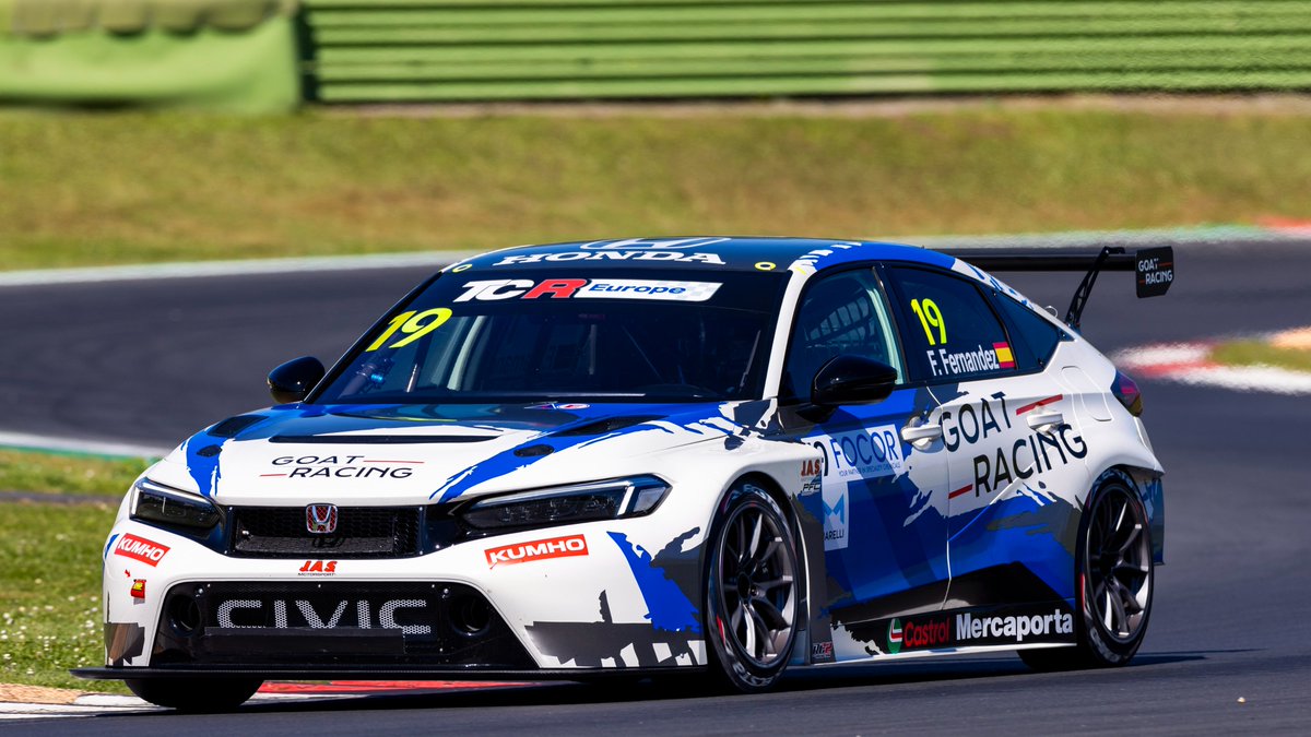 🇮🇹 DOUBLE WIN! 🏆🏆 GOAT Racing's Felipe Fernandez wins the Diamond Trophy in P3 overall in #TCREurope Race 2 at Vallelunga while JAS Development Driver Ignacio Montenegro takes the Rookie class in P6 for ALM.