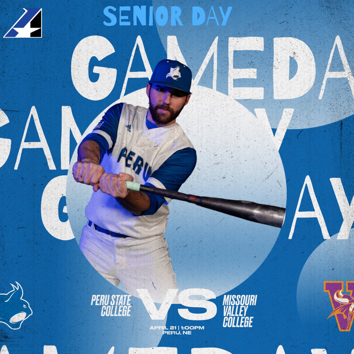 📣GAMEDAY📣 ‼️SENIOR DAY‼️ Back at it on a Sunday as the Bobcats look to close out the series with MoValley on a high note. Come join us as we send off our seniors with a bang as they take the field one last time in Bobcat Blue at Centennial Park!