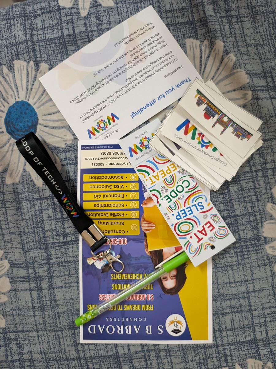 tejakarthik28's tweet image. Feeling good to be a attendee of WOW( Google developer students club).
Learnt few points about block chain, AI, LLM, etc. 
Overall the event was a blast 💥 and congratulations to all the event coordinator for that. 
#wow #googledeveloperstudentclub #GDG #GDGhyderabad