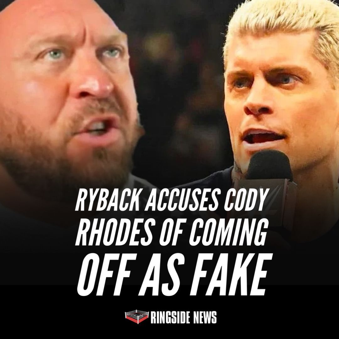ringsidenews_'s tweet image. Ryback Accuses Cody Rhodes of Coming Off As Fake ringsidenews.com/2024/04/21/ryb…
