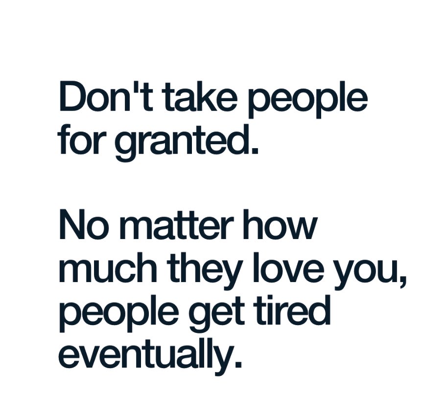 Good morning. Don’t take the good people in your life for granted. And most of all, don’t take yourself for granted. Happy #SelfCareSunday