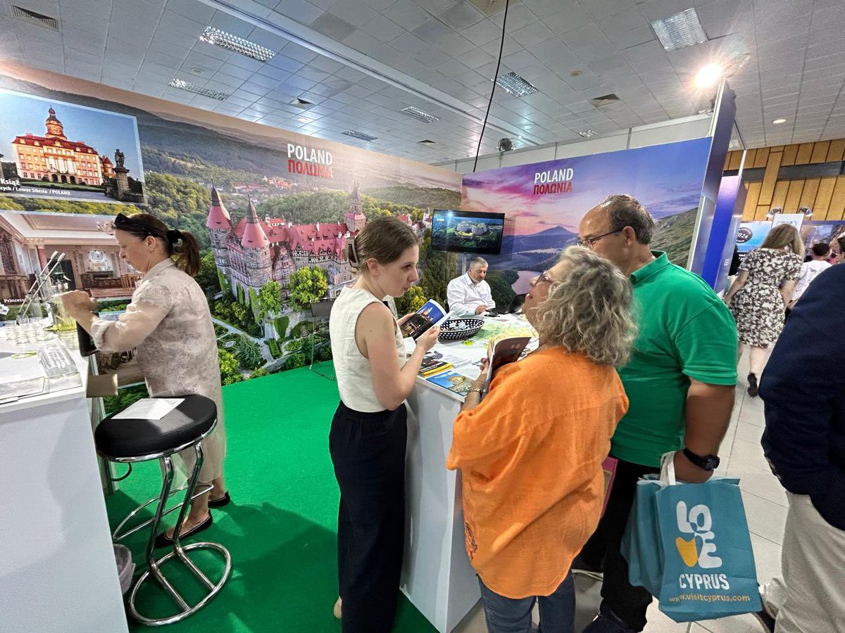 The last day of the International Tourism Exhibition “Travel Expo Cyprus 2024”
📍 State Fair Grounds, Nicosia
@Dolny_Slask #Zakopane @POT_GOV_Pl 
Come and find out what Poland offers!