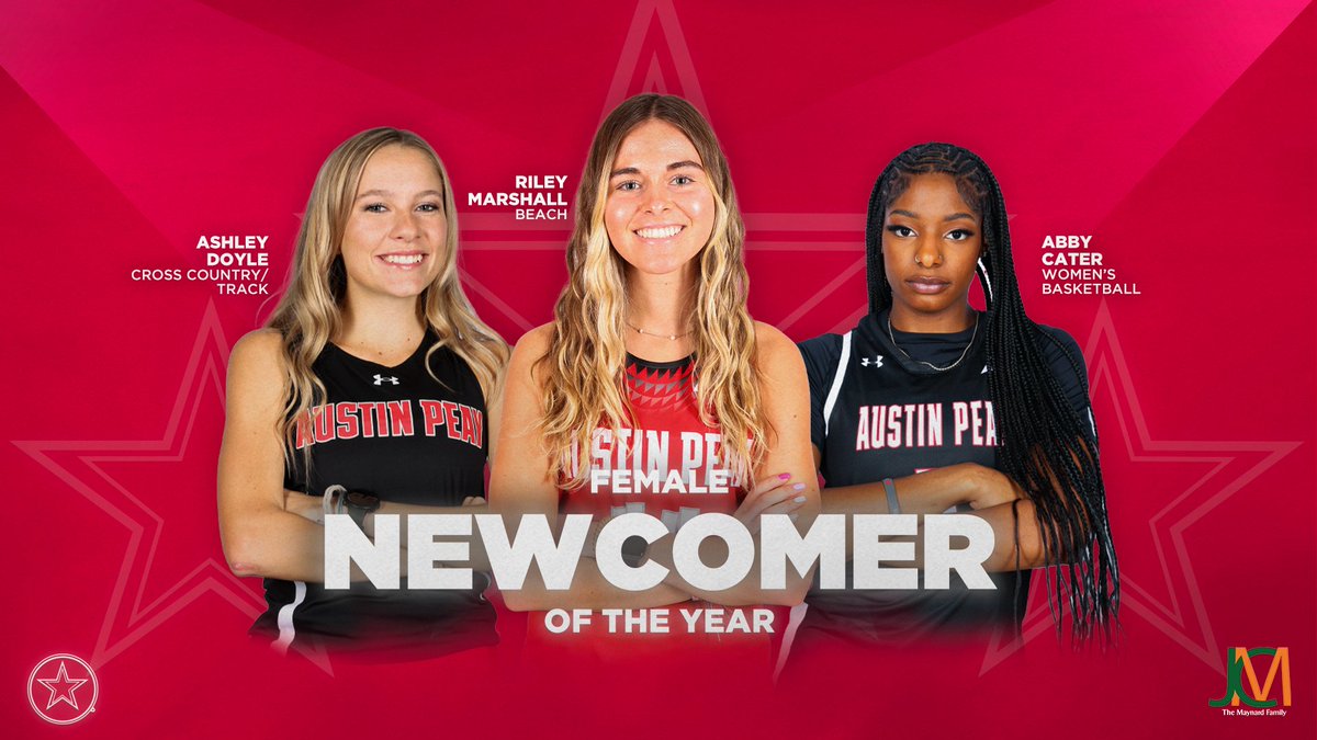 Gear up Governors the 2023-2024 #ESPEAYS are tomorrow night! Here are the nominees for Female Newcomer of the Year:

<a href="/GovsXCTF/">Austin Peay Cross Country/Track and Field</a> 
<a href="/GovsBVB/">Austin Peay Beach Volleyball</a> 
<a href="/GovsWBB/">Austin Peay Women's Basketball</a> 

#letsgopeay
