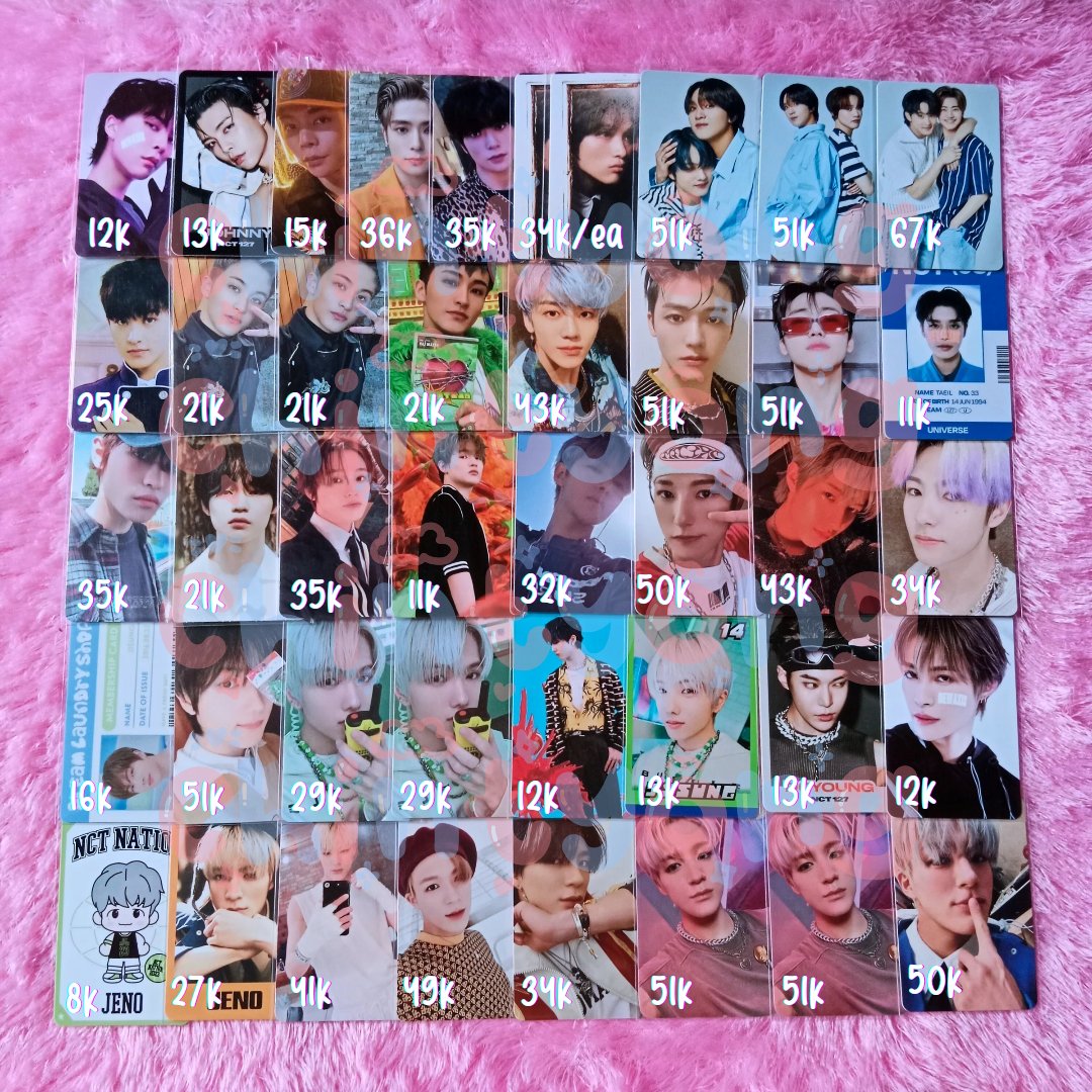 "=⌕ lfb // looking for buyer
wts // want to sell pc ready ina ‧₊˚✩彡

aab photocard nct dream 127 wayv
— johnny jaehyun haechan dreamzine mark jaemin taeil chenle renjun jisung doyoung yangyang jeno

📍 jakarta pusat
📦 include all