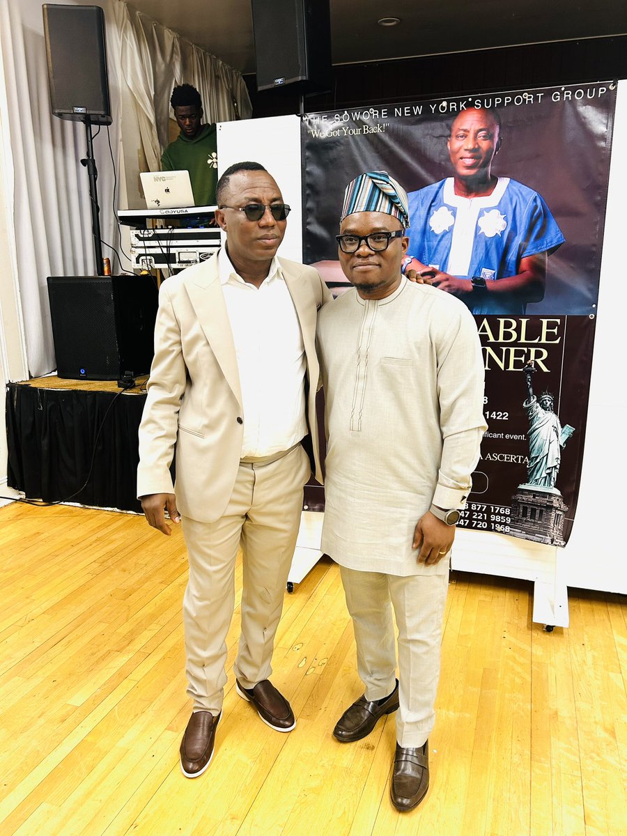 @YeleSowore My family and I met my leader and mentor, @YeleSowore, physically for the first time yesterday at the Sowore New York Support Group (SNYSG) ‘Unbreakable Spirit Dinner’ held in New York City. Kids felt like they a hit a jackpot. Driving ~550 miles to meet him, for me, felt like