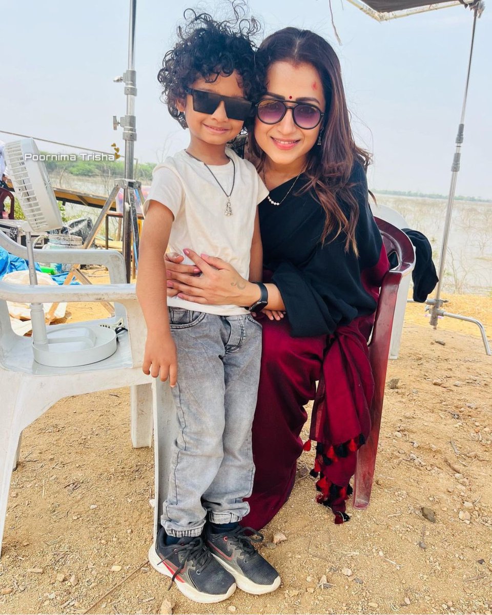 Shooting spot 😎 @trishtrashers  #TrishaKrishnan #Trisha  #Trishians #poornimatrisha