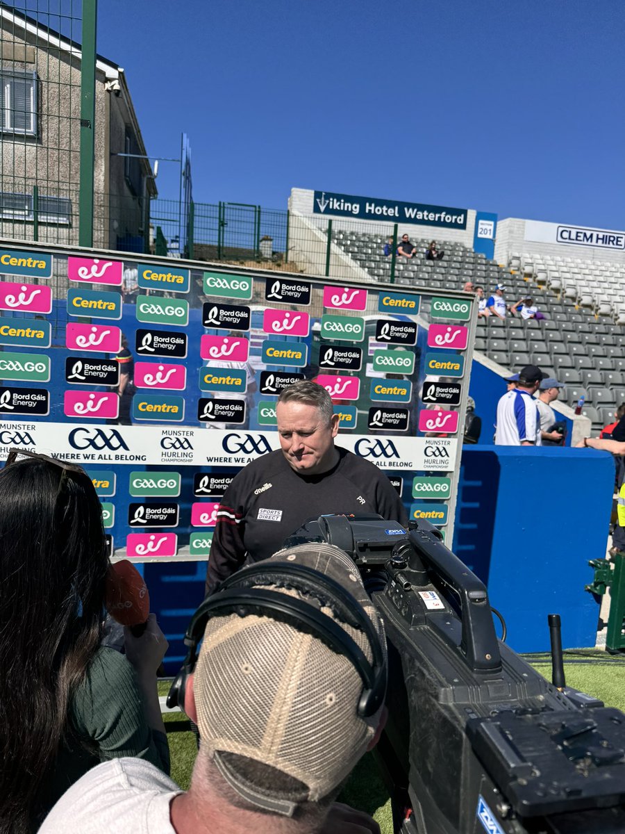 Our Ob 6 crew are in Walsh Park  today for the <a href="/WaterfordGAA/">Waterford GAA</a> v <a href="/OfficialCorkGAA/">Cork GAA</a> live on @GAAGO at 15:25 the sun is shining and our crew are enjoying the Sausage Blaa’s