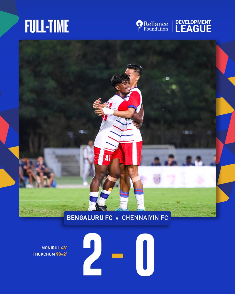 Another day another win! The Blue Colts go unbeaten in their group stage matches after a convincing win over Chennaiyin FC in Navi Mumbai. 🔵⚪

#BFCvCFC #WeAreBFC #YouthDevelopment #RFDL