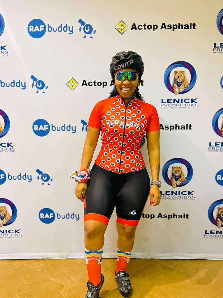 Congratulations Akhona Ketwa for completing BUFFELSTRAP CYCLE RACE,Rustenburg . #fetchyourbody2024 #TheRedNation #cheetahscycleteam