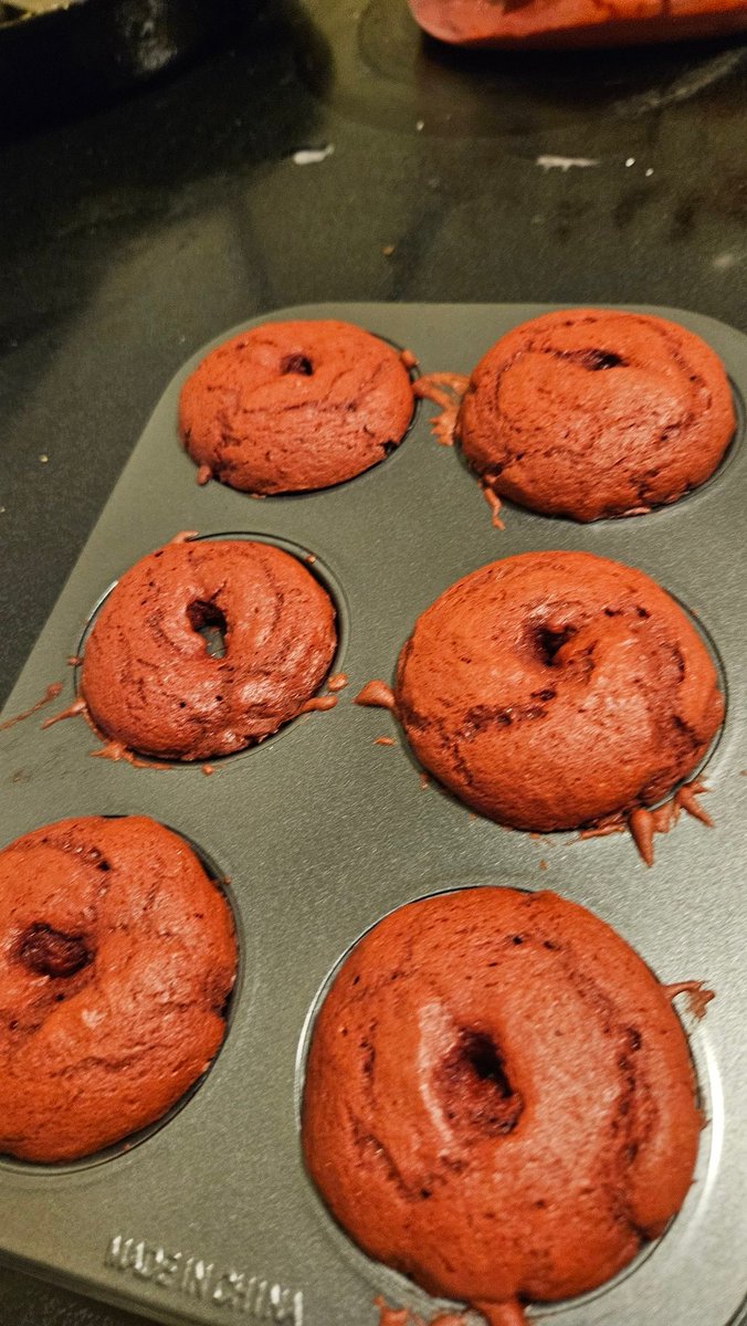 Red velvet donuts cake for my birthday