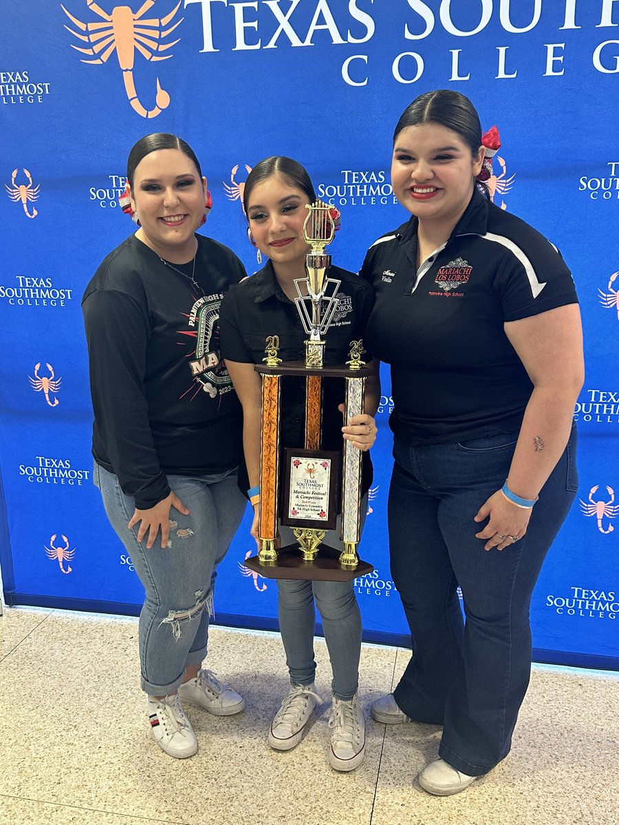 Outstanding job  at the TSC Mariachi Festival in Brownsville! Our JV Mariachi secured 1st Place Junior Varsity 5A, while our Varsity Mariachi “Los Lobos” achieved an impressive  2nd Place in the 5A category! A triumphant finale to a fantastic competition season 🏆🎉🐺