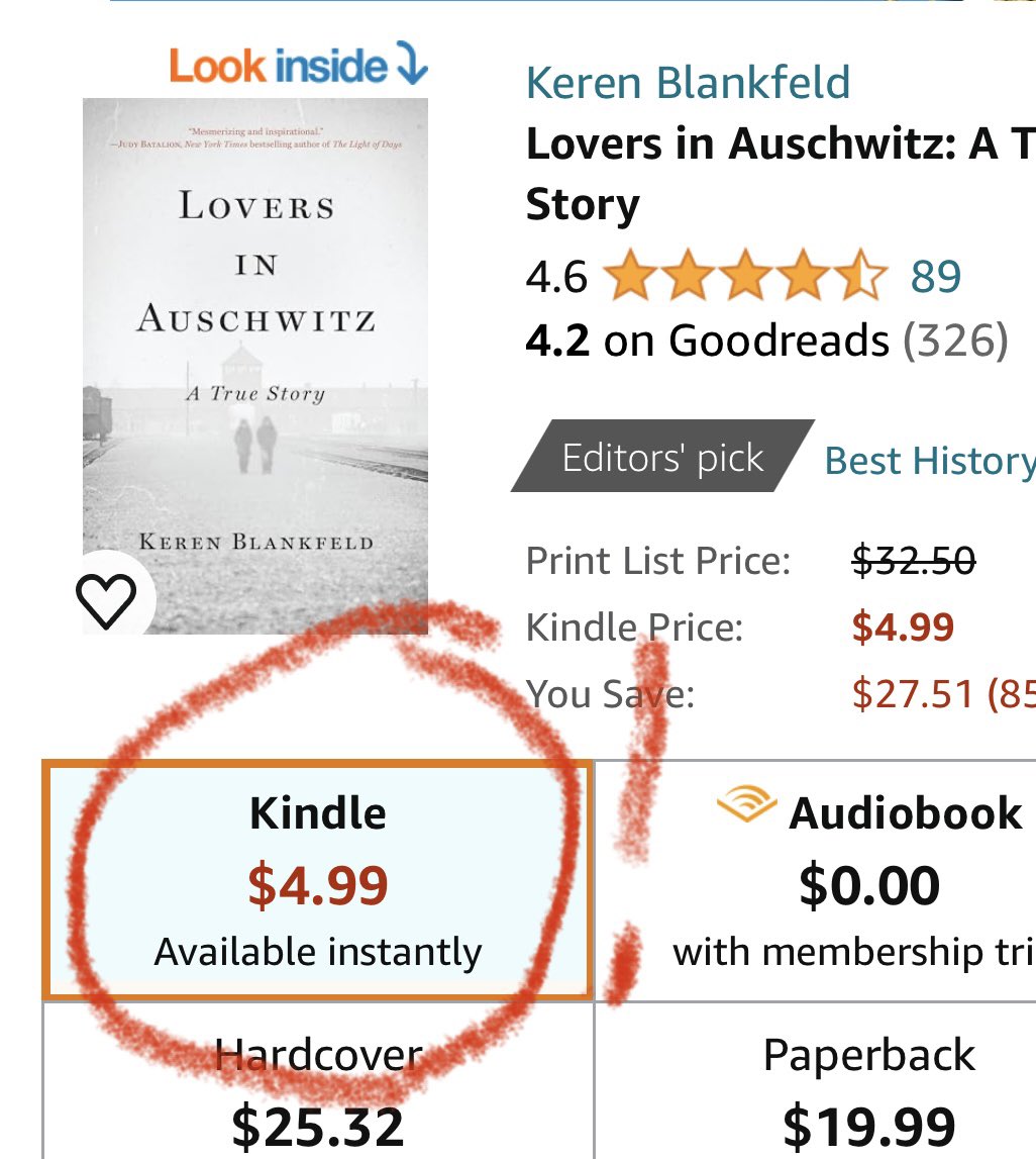 Today only Lovers In Auschwitz is on sale on Kindle for $4.99! Please check it out and spread the word! #loversinauschwitz  Limited-time deal: Lovers in Auschwitz: A True Story a.co/d/ec4GDrn