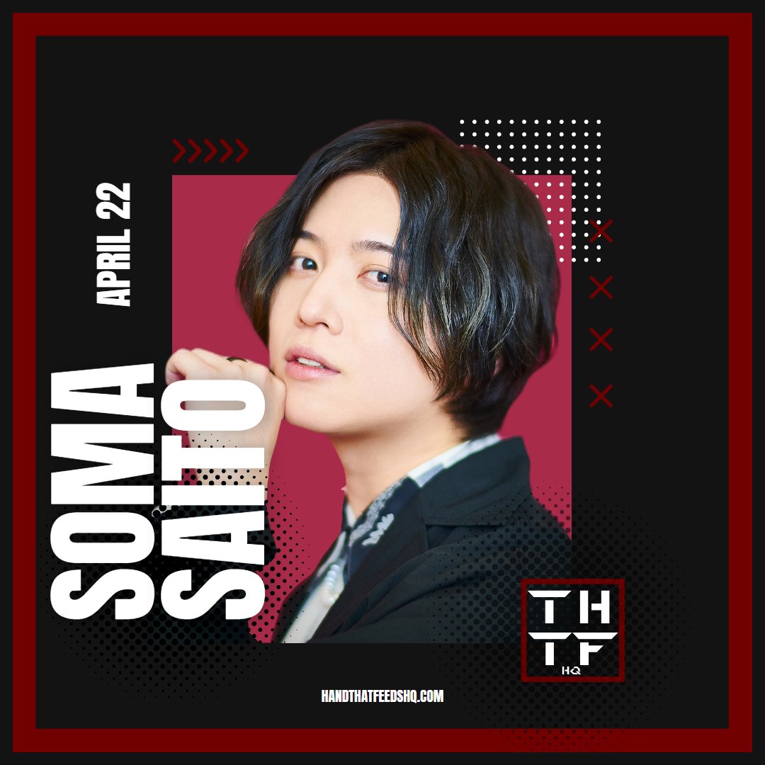 Happy Birthday to the multi-talented seiyuu, singer-songwriter, author, TRIGGER, SolidS, 2wink, Reboost, and Fling Posse’s vocal, Soma Saito!

Get to know more about his career:
➡️ bit.ly/3dtmeGC

#斉藤壮馬 #斉藤壮馬誕生日 #THTFHQ #声優 #SomaSaito