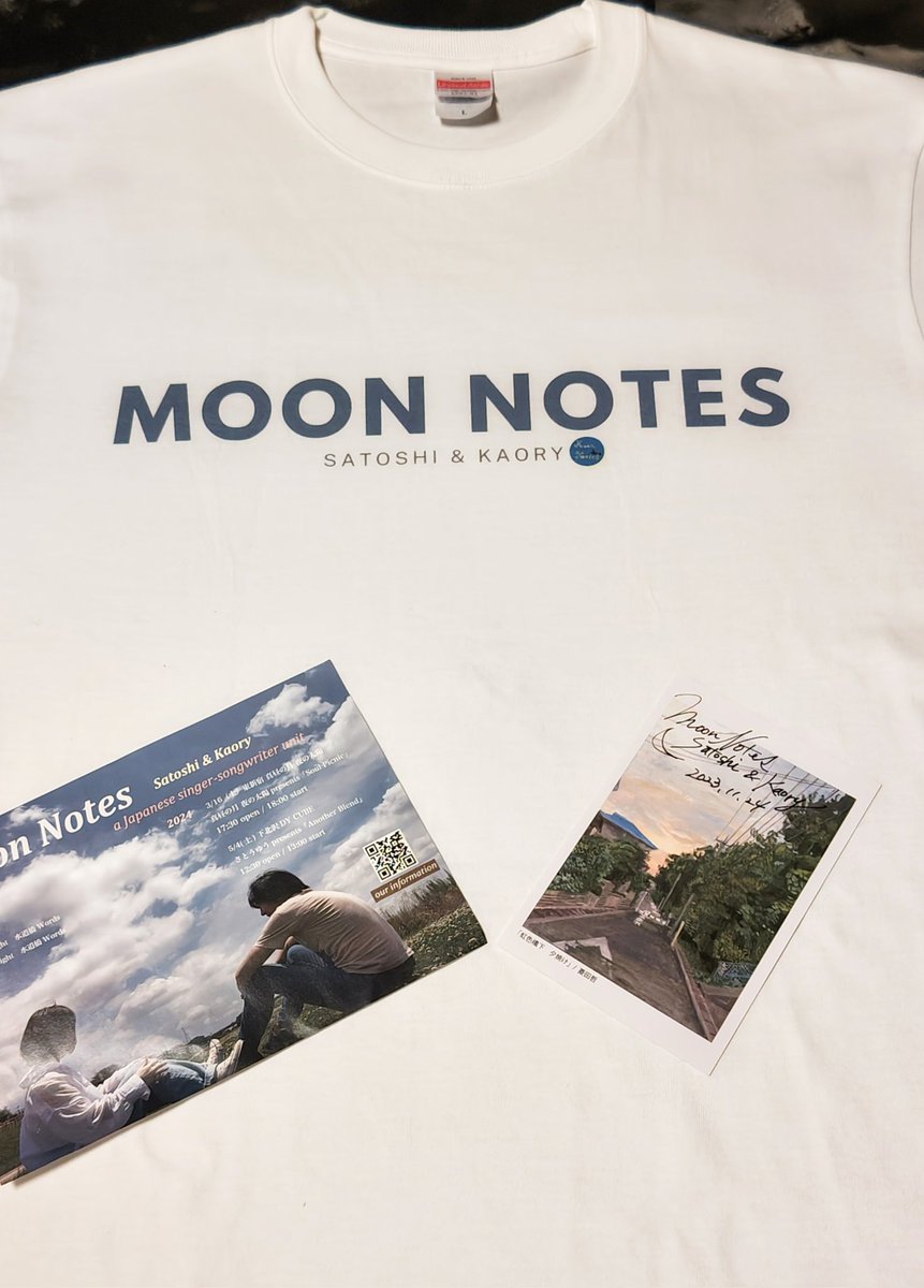 0h0xyuD3JT6sDRu's tweet image. Moon  Notes のTシャツ
届きました🌃

お揃いのTシャツで何人の方とお会いできるのだろう✨
 ライブが楽しみです🎹
#Moonnotes
#下北沢DYCUBEライブ