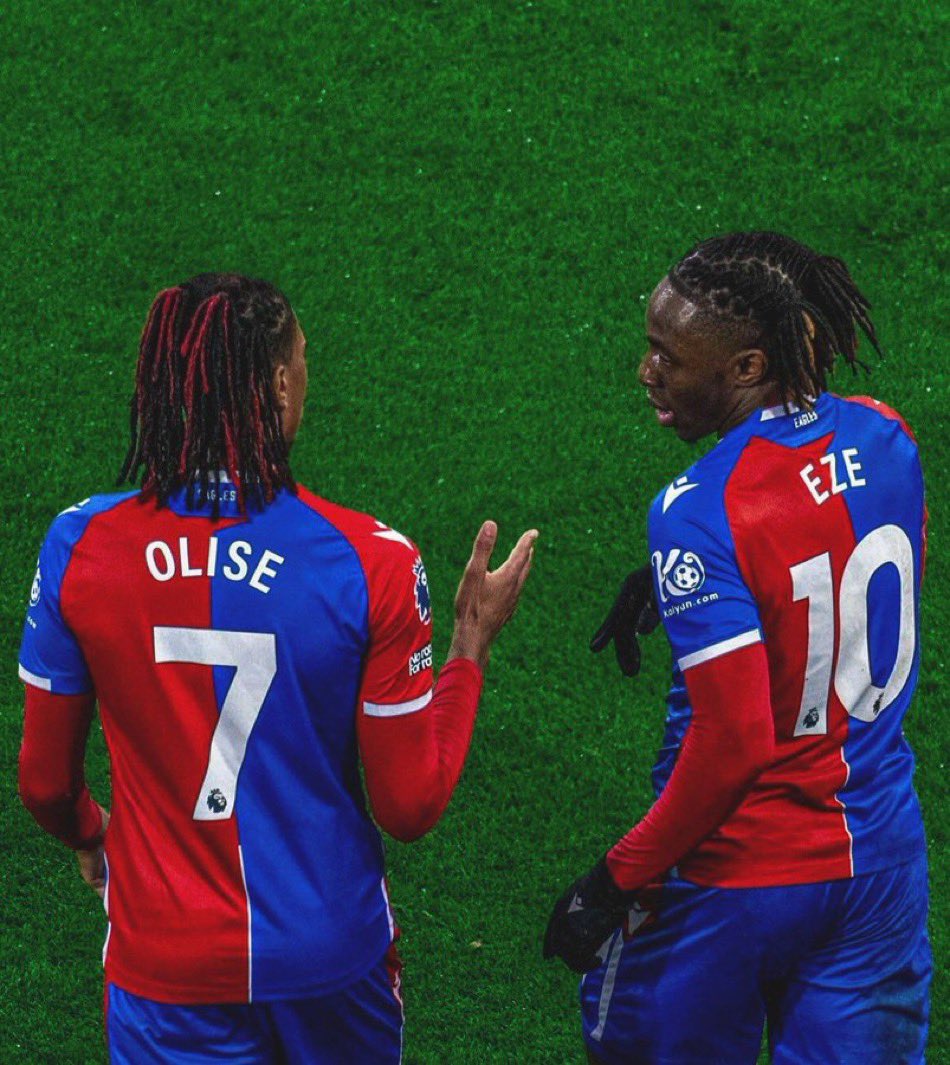RisingBallers_'s tweet photo. Olise and Eze both bagging for Palace in the first 20 mins today 🥶

Ngl, when those two are on the pitch together it’s not really a shock 🤷‍♂️💥 https://t.co/YtNM9OxmxS