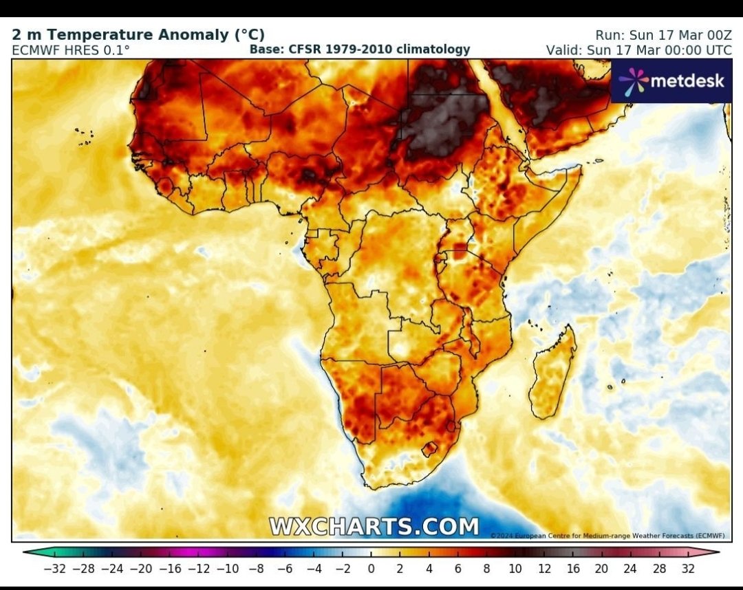 Nous y sommes depuis ! Les derniers relevés des températures extrêmes (mars-avril ) de 45°C en moyenne dans la bande sahélienne, l'Afrique de l'ouest pointent du doigt l'aspect anthropique et l'effet El Ninõ dans l'océan indien.