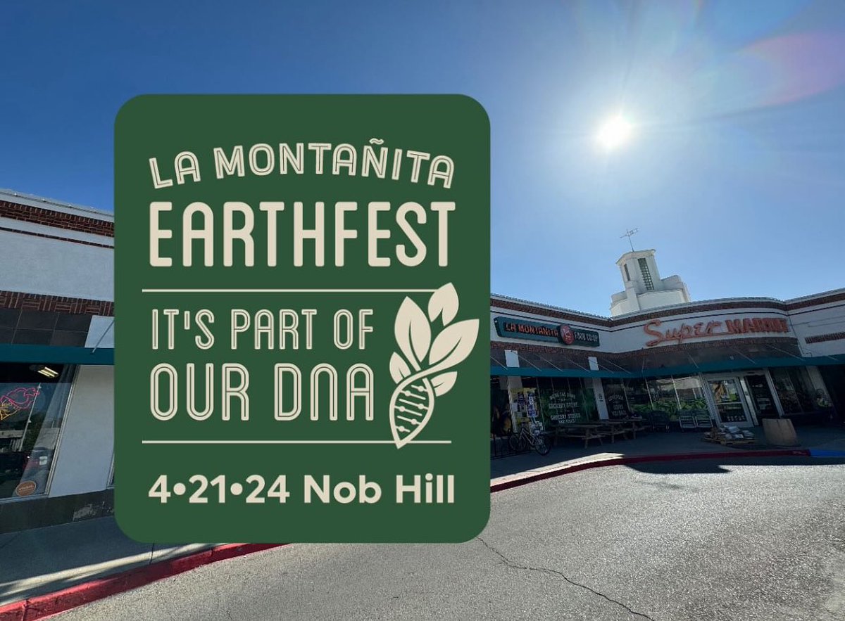 EarthFest is today! Join us today, April 21st at our @LaMontanitaCoop #EarthFest2024 from 10am-4pm

We plan to open the event with a sound bath by peaceful stillness at 10:00am, followed by local Aztec dancers at 10:30 and DJ @FLOFADER for the rest of the day

 #EarthDay #LMFCoop