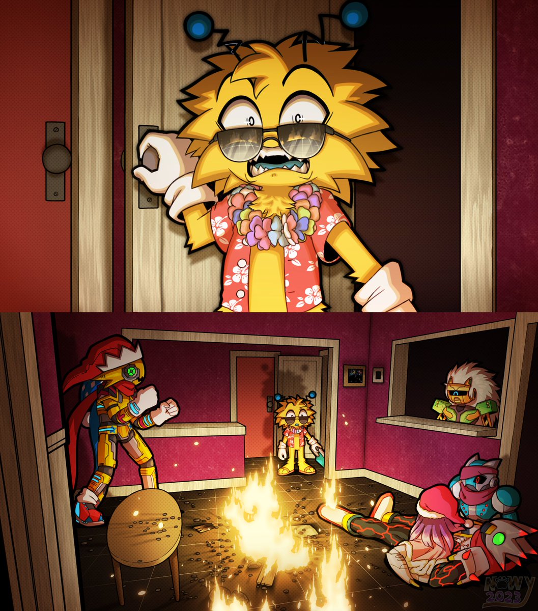 nowykowski's tweet photo. Oh my!
Getting involved in an art train 🚂

Here you go, please join!
@Browniesartz @hypohate @Vurrase @BoomMetalSonic @W0WiiE @StarAmpharos https://t.co/Kvr9QEGn9S
