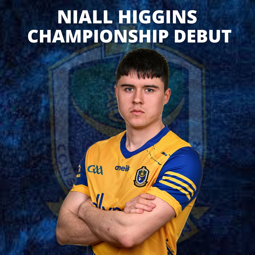 Congratulations to Niall Higgins who makes his Championship debut today. 

#RosGAA