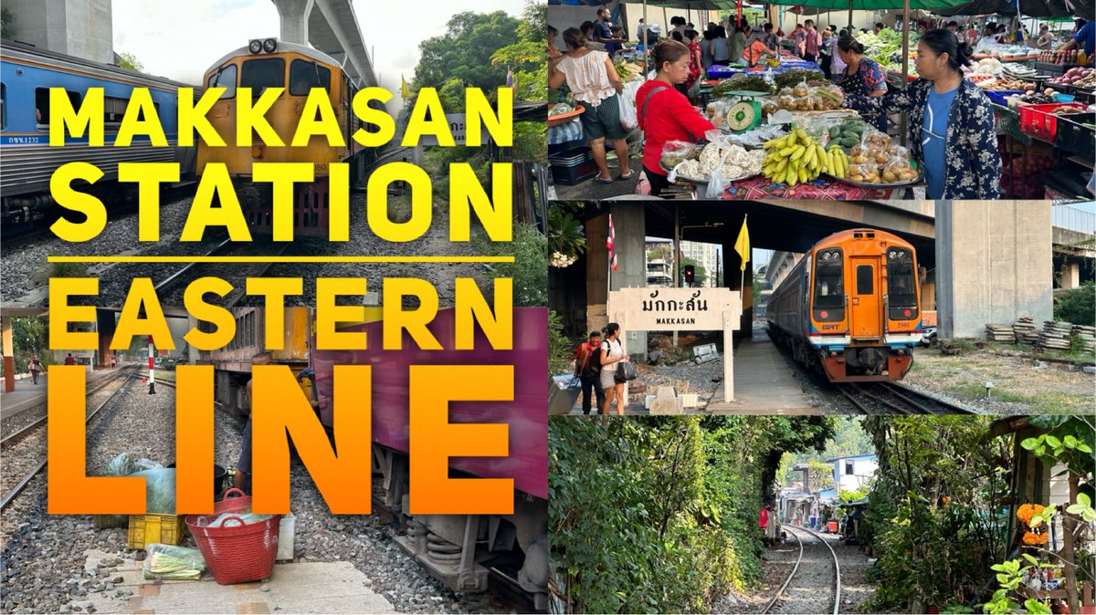 🇹🇭 This is the video I shot yesterday of eleven trains coming and going at Makkasan Station on the Eastern Line in Bangkok. 

🎥 WATCH: youtube.com/watch?v=iUz4CJ…

#รถไฟไทย #thaitrain #trains #RailTourism #railway #railfan #railfans #railwayphotography #trainphotography #Thailand