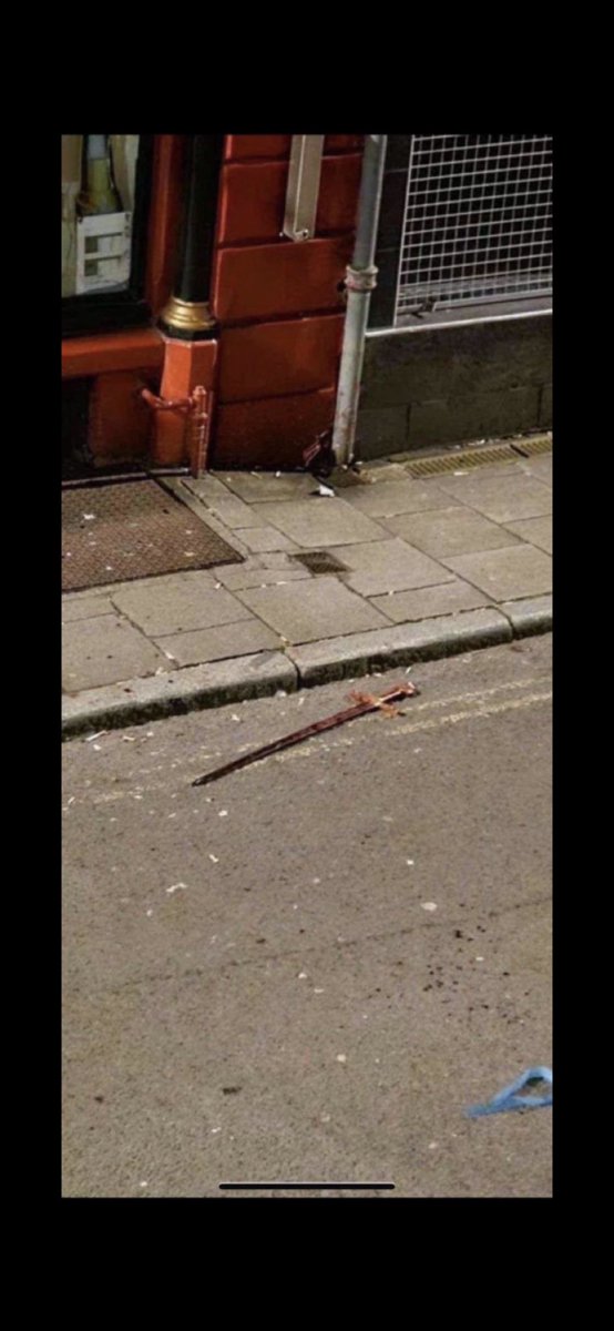 ScottG1972's tweet photo. What you find in the street after a Saturday night out in Dumfries 🗡️ #sword #stabbing https://t.co/MhRg0MdxKG