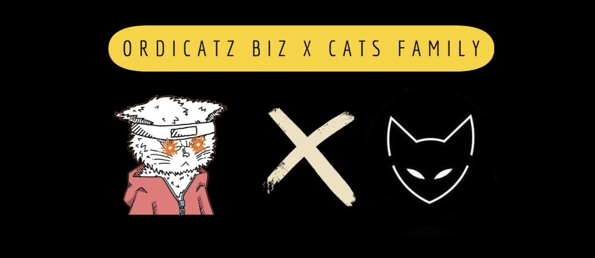 🎉OCB X Family Cats Colaboration🎉 🔔 4x GTD spots To Join: 🟧Follow @CatsFamilyNFT & @Ordicatz_biz 🟧Like + RT, 📷 & Tag ordinal friends 📷👇 twitter.com/ordicatz_biz/s… 🟧Enter the giveaway in discord 📷 #Bitcoin📷 #ocb #Ordinals