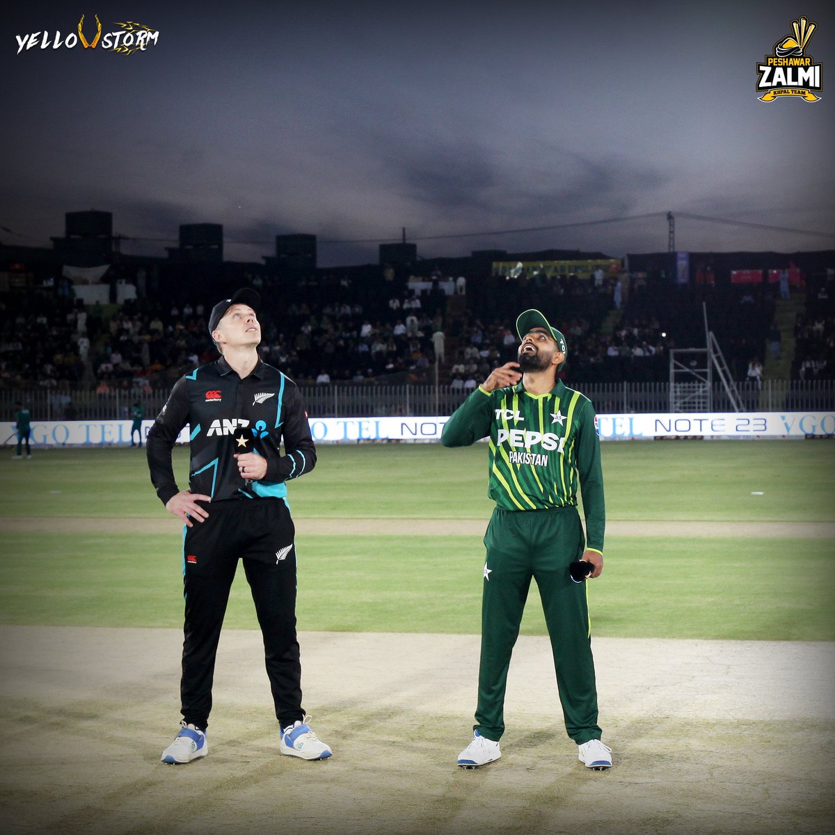 TOSS ALERT 🔔 New Zealand win the toss and opt to bowl first 🏏 #PAKvNZ #MenInGreen #Zalmi