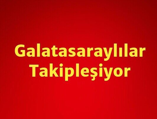 🔥 TAKİPLEŞME TWEETİ 🔥

Küçük Hesap Kalmasın,Tüm GALATASARAY hesapları birbirini takip etsin 🌟🌟🌟🌟  ❤️💛 🦁 🧿

❤️💛 BEĞEN
💛❤️ PAYLAŞ
❤️💛 YORUM YAP
💛❤️ GERİ TAKİP ET

#MayıslarBizimdir
#GALATASARAYlılarTakiplesiyor 
#HEDEF24