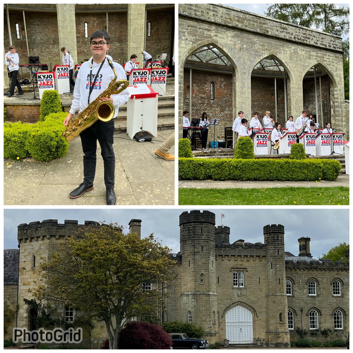 🏰#TeamBW Kent Castle Away Fixture ~ Kent Youth Jazz Orchestra #KYJO Sunday Afternoon Concert at Chiddingstone Castle @Chidd_Castle