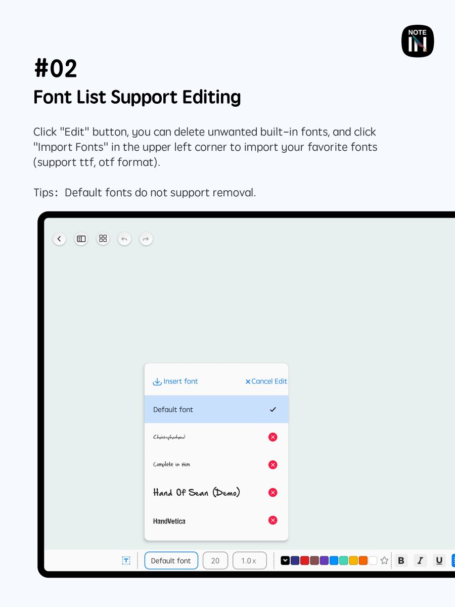 Notein_App's tweet photo. 🔊Notein now supports preview and editing for textbox fonts!😍 🗒️Let’s update the app to the latest version and enjoy the smooth reading and writing experience with #Notein! 📝📚

#studynotes #studyhacks #digitalnotes #notetaking #studytwt #pentoolbox #androidapps https://t.co/v4EAhv8M9L
