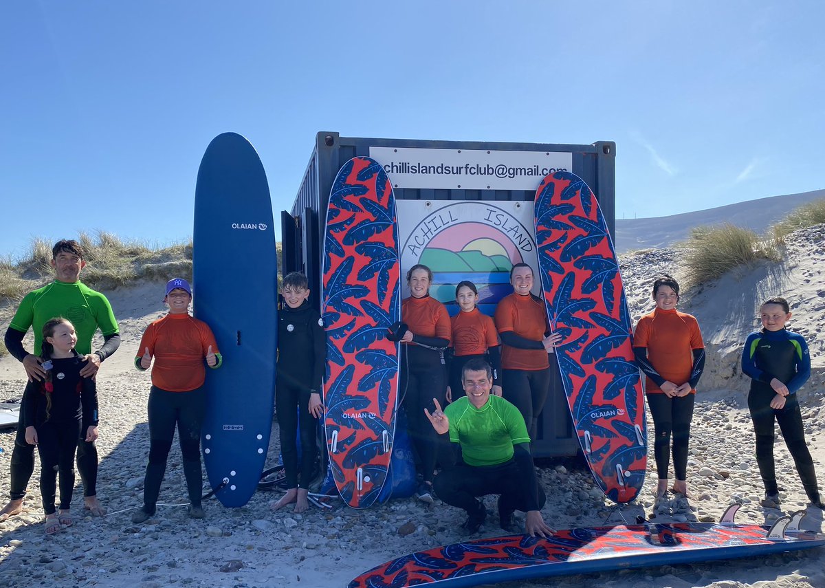 Fantastic first surf session in Achill this morning. Gorgeous day & finally got the new rashies wet! @IrishSurfing @achilltourism @Achillsights @AchillEXP @achilloutdoor @MayoSport1 @MayoCoCo @AchillRNLI @achillsurf