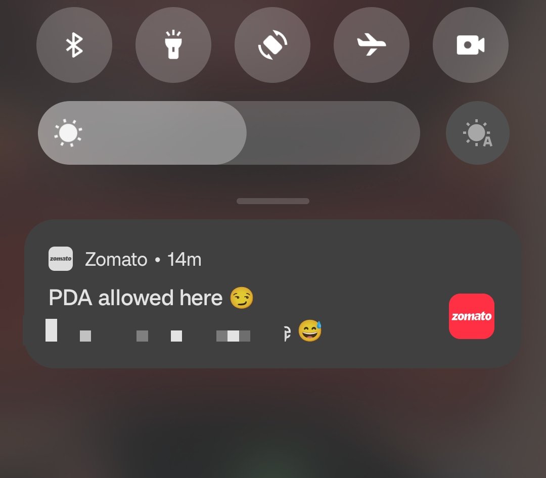 Even Zomato is promoting PDA🔥