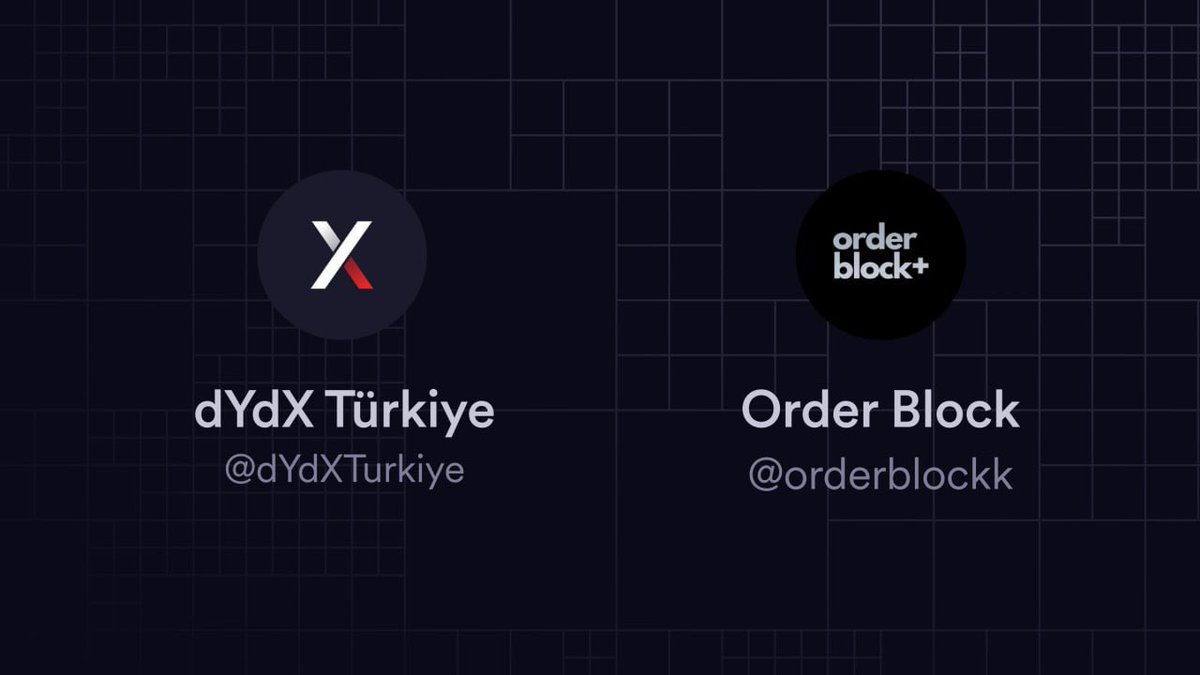 . @dYdXTurkiye & @orderblockk ortak yayını bu gece saat 22:00 da OrderBlock discord kanalında. discord.gg/YGxvMAhV