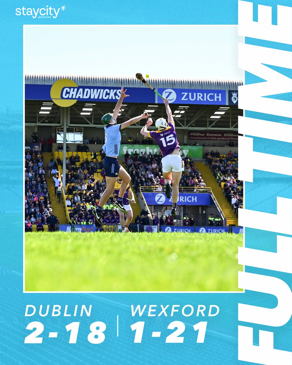 Wow 🔥 A dramatic finish here in Wexford as two late late Dublin goals ensures the game ends all square! #UpTheDubs