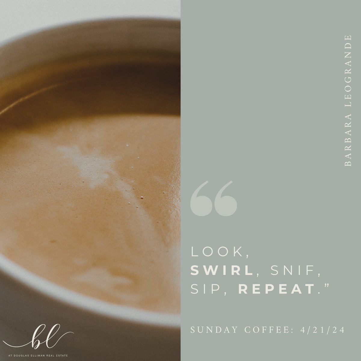 Everyday! ☕ #SundayCoffee
.
.
.
.
#SoldByBarbara #CallBarbara #ILoveWhatIDo #ListenToYourBroker #ListWithMe #BuyWithMe #DouglasElliman #DouglasEllimanRealEstate #DE #EllimanAgents #EllimanLI #LongIsland #SouthShore #RealEstate #Realtor #RealtorLife #RealEstateAgent