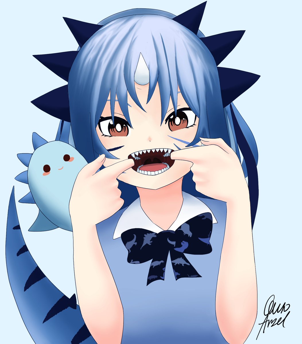 fuyumiiichan's tweet photo. be scared of my dino teeth, เซฎ หโฐห แ rawr!
love this new profile picture made by my dino brother @GusokugiArzel !! ๐ฉต๐ฆ
#NewProfilePicture #fuyuyuart https://t.co/ON8cTG5lcx