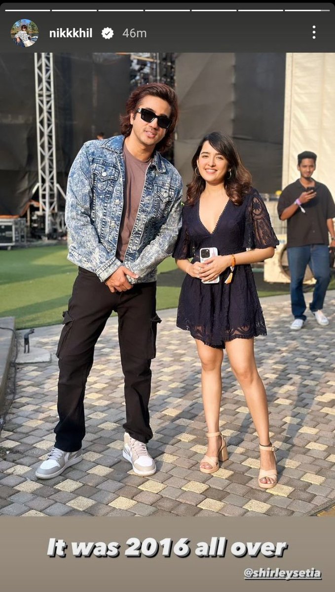 Ronakpatel4656's tweet photo. It feels so good to see @emNikhil @ShirleySetia both in one frame after so many years, so many memories! Time flies.
From YouTube Fanfest 2017 to Social Nation 2024 that too at Jio World Garden
#teamshirley #MNsquad ❤️😍 https://t.co/ZHfBG6x26N