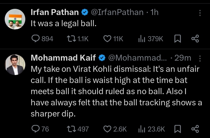 No ball !
 2 different opinions 🧐

#ViratKohli #noball #KKRvRCB