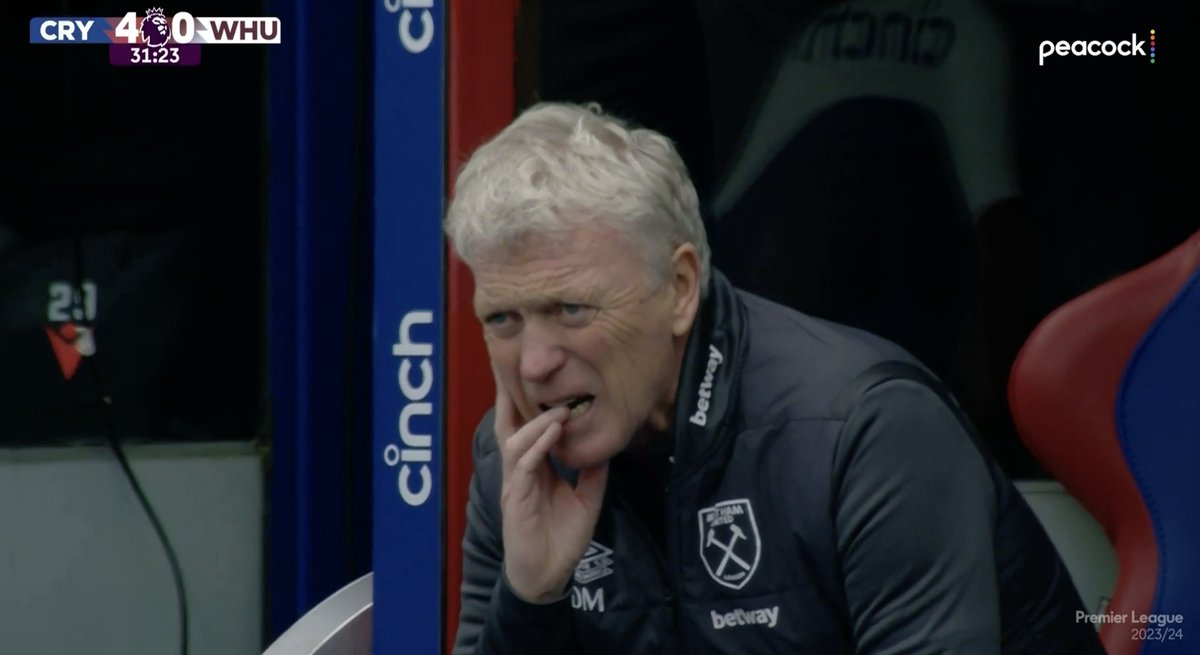 Caption this... David Moyes deep in thought
