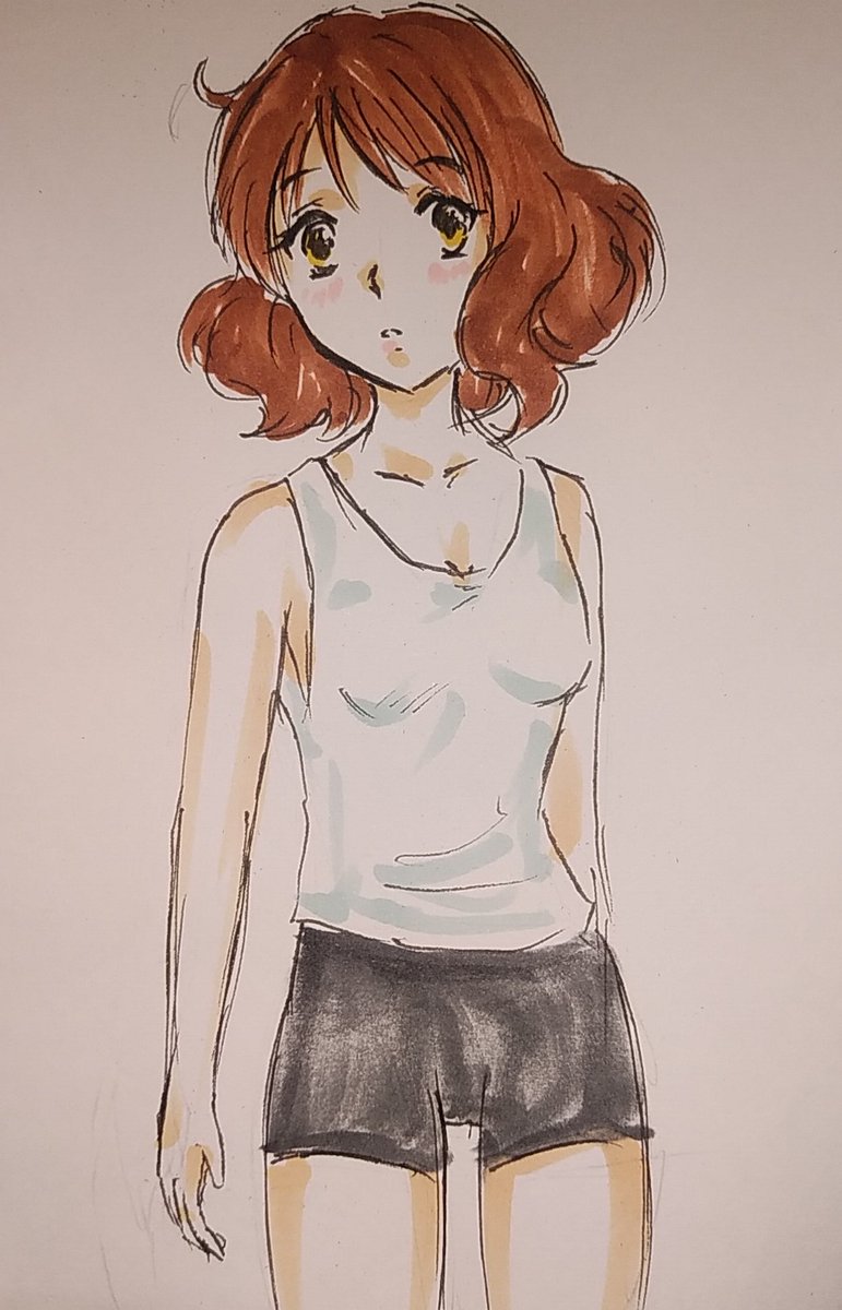 黄前久美子 「#1日1ユーフォ4-18。先週に続いて今週もユーフォをリアタイ視聴出来なかったけ」|沖庵のイラスト